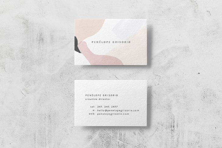 Text Element of a Business Card